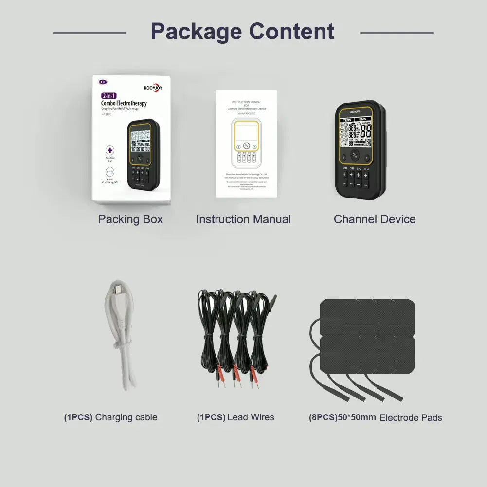 4 channel 2 in 1 tens EMS