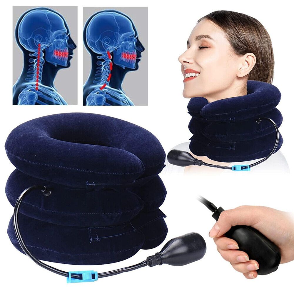 Inflatable Cervical Neck Collar | Neck Pain Relief Traction