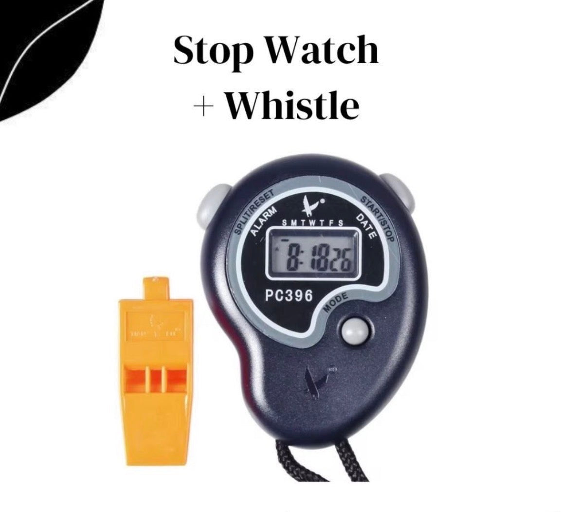 Stop Watch + Whistle