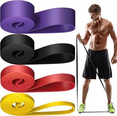 Long Resistance Bands Full Set – Heavy-Duty Workout Bands for Strength, Mobility & Home Gym Training