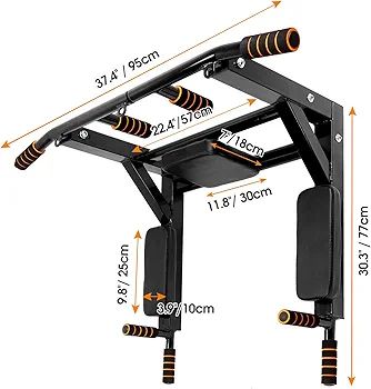 Multi Functional 2-in-1 Pull-Up & Dip Bar