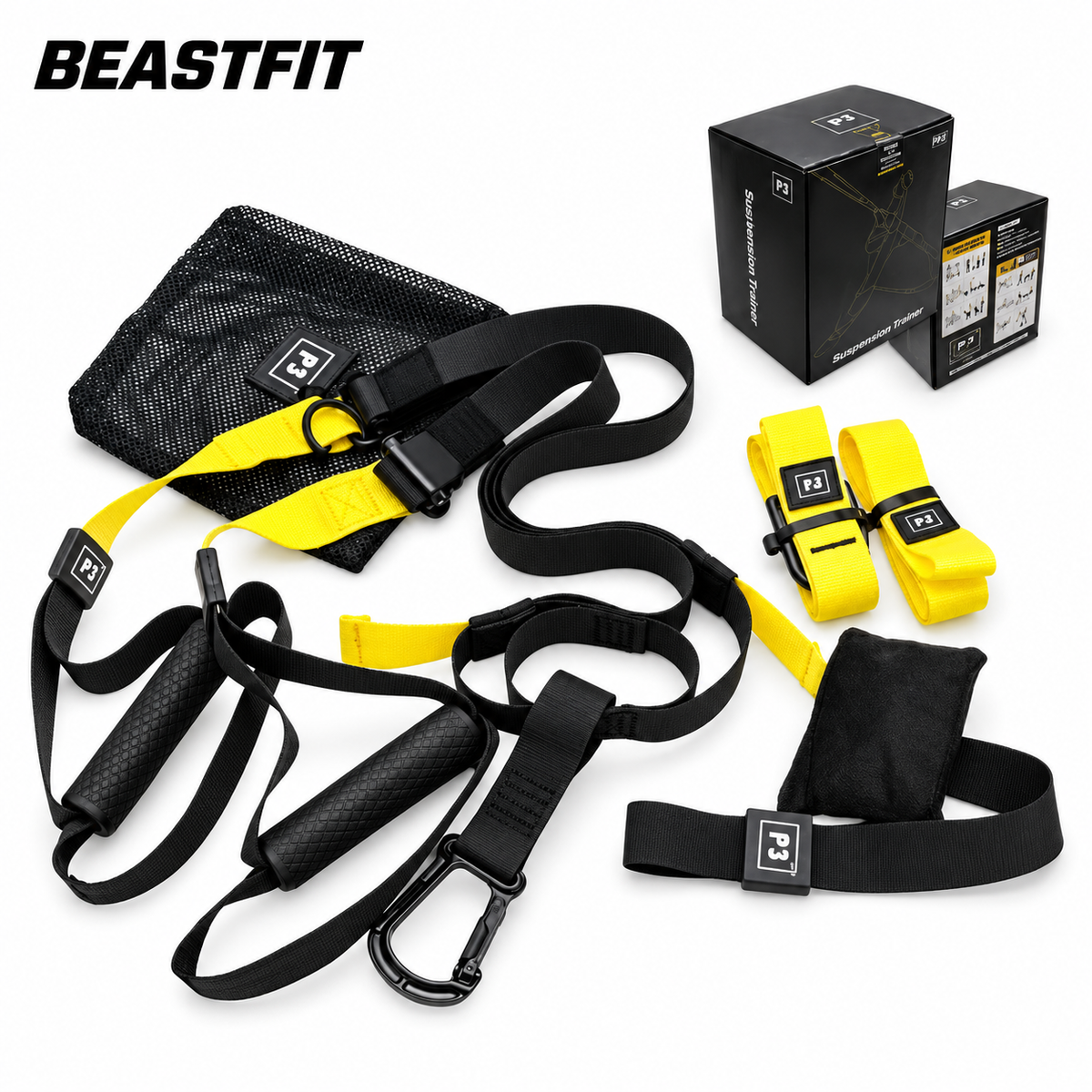 BEASTFIT TRX P3 suspension trainer on white background