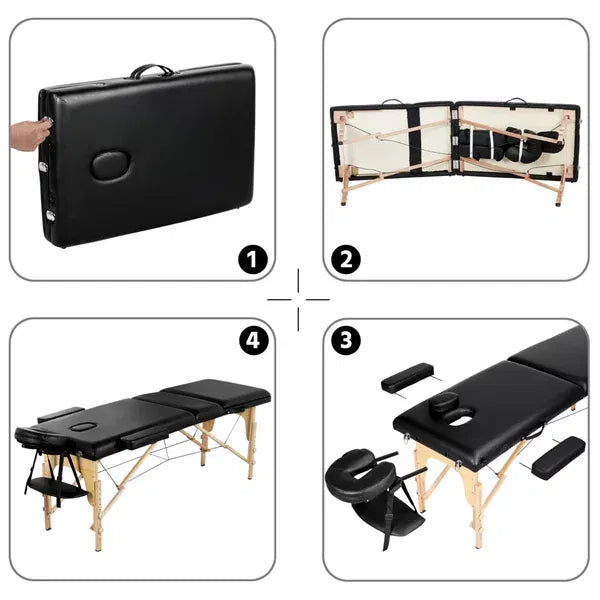 3 Sections Massage Bed