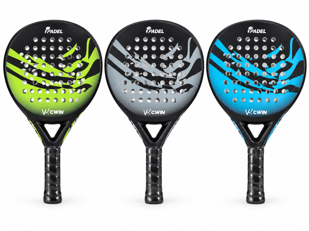 W CWIN 1PADEL Racket – Green, Silver & Blue