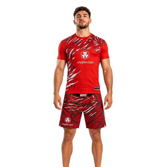 UFC MMA Rashguard & Shorts Set Red