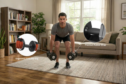 25kg adjustable dumbbell with dial weight selection