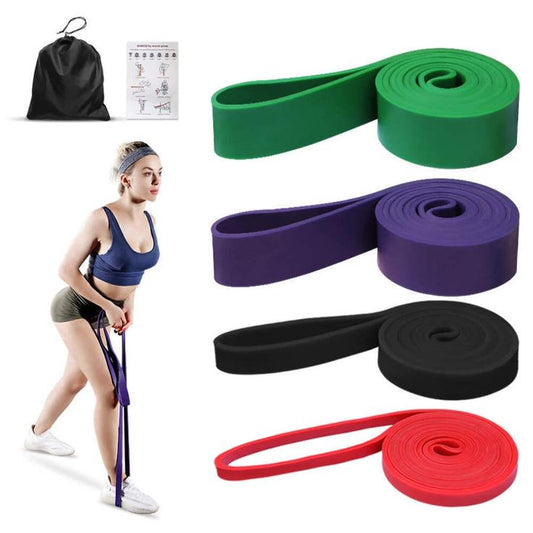 Long Elastic Resistance Bands – 4 Strength Levels
