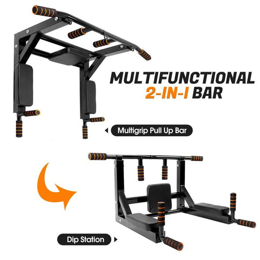 Multi Functional 2-in-1 Pull-Up &amp; Dip Bar