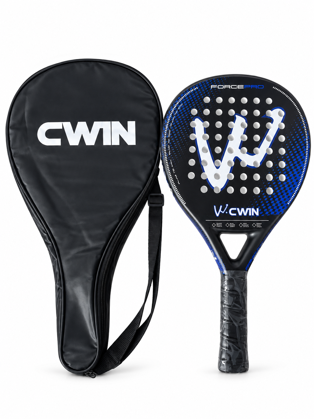 W CWIN Force Pro Padel Racket with Case