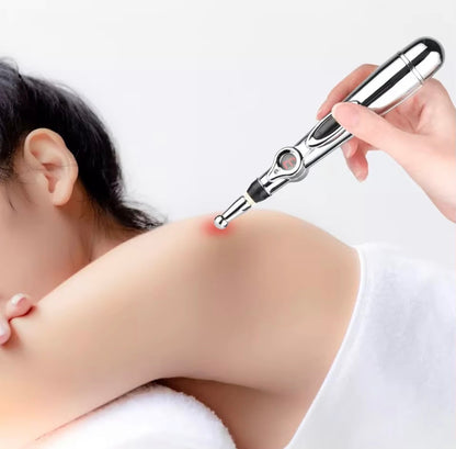 Acu Pen shown against a shoulder