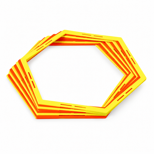 Hexagonal agility training rings