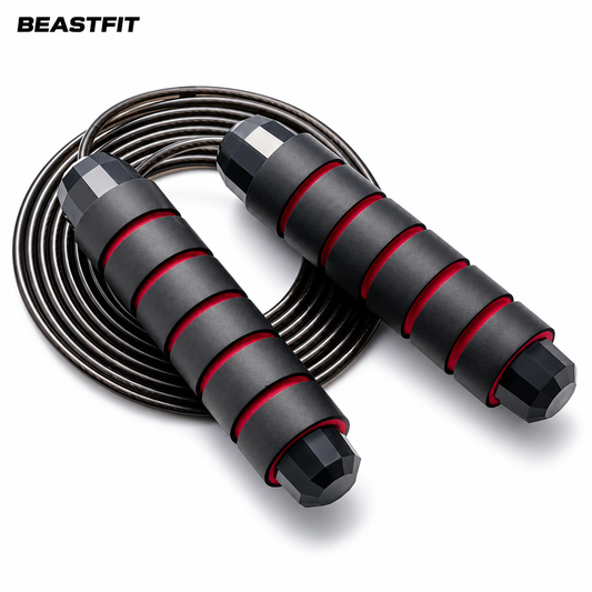 BEASTFIT black and red jump rope