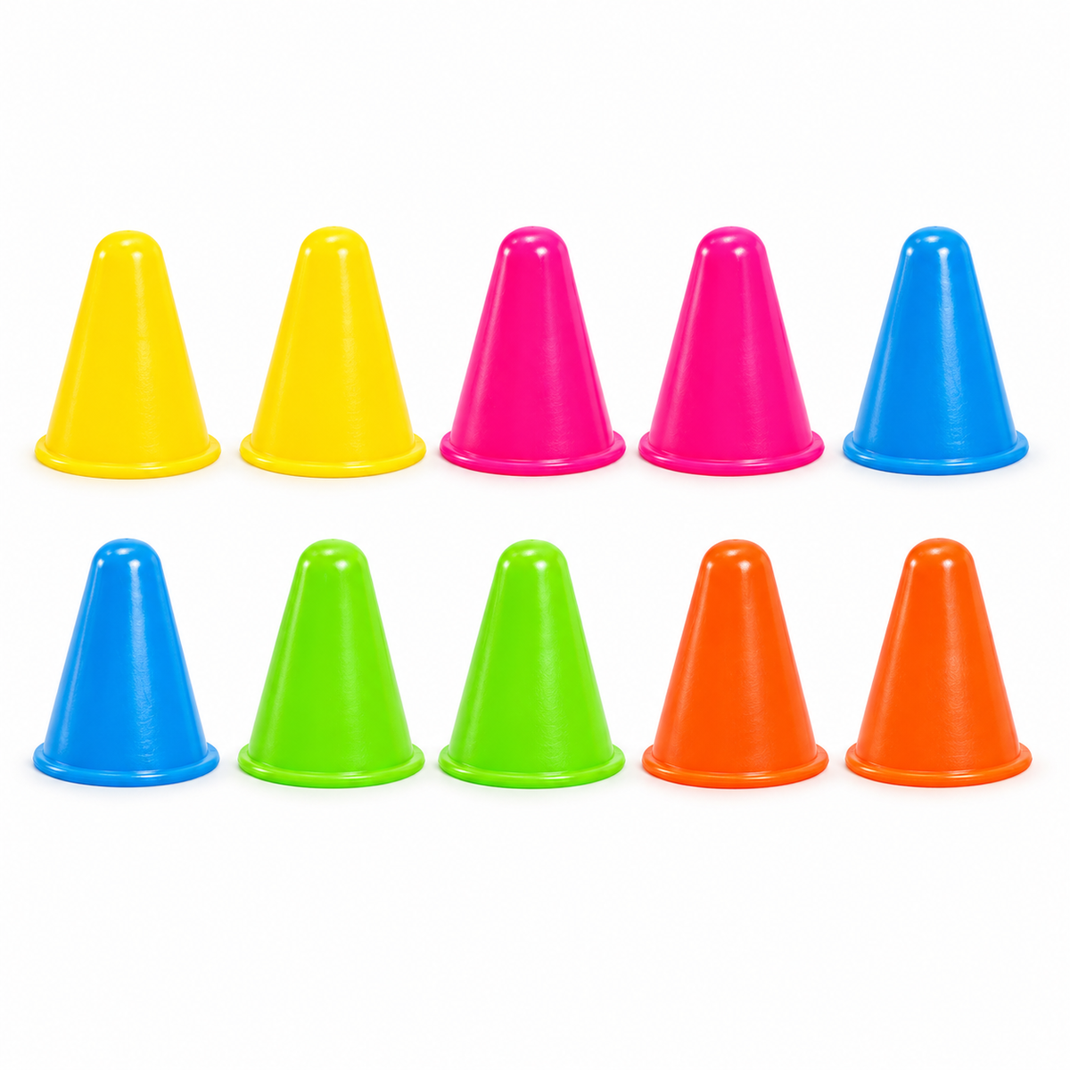 Mini 8 cm training cones set of ten