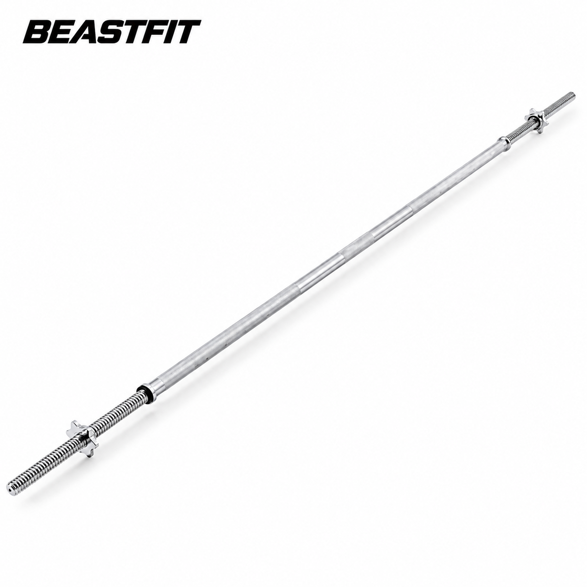 BEASTFIT standard threaded barbell on white background