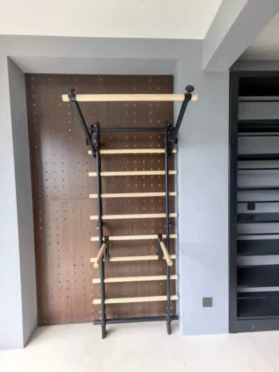 BEAST FIT Swedish ladder installed in a home gym