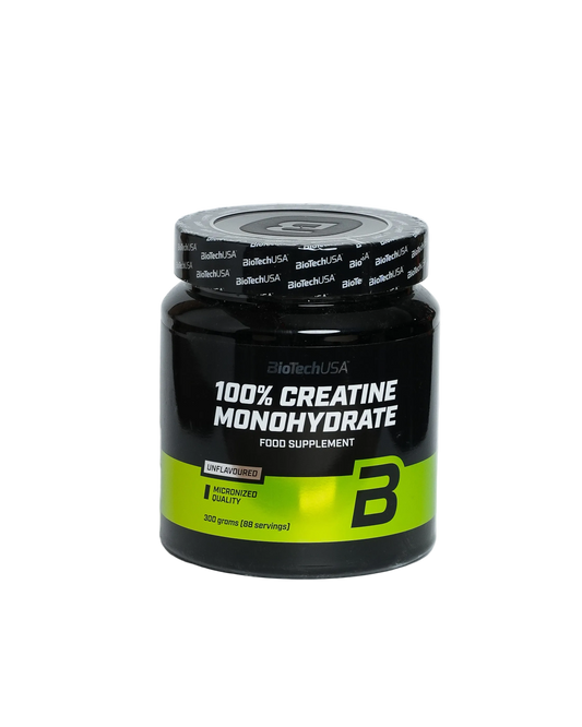 BioTechUSA 100% Creatine Monohydrate 300 g unflavored powder