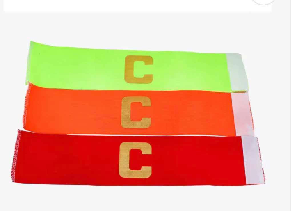 Captain armbands in neon green, orange and red