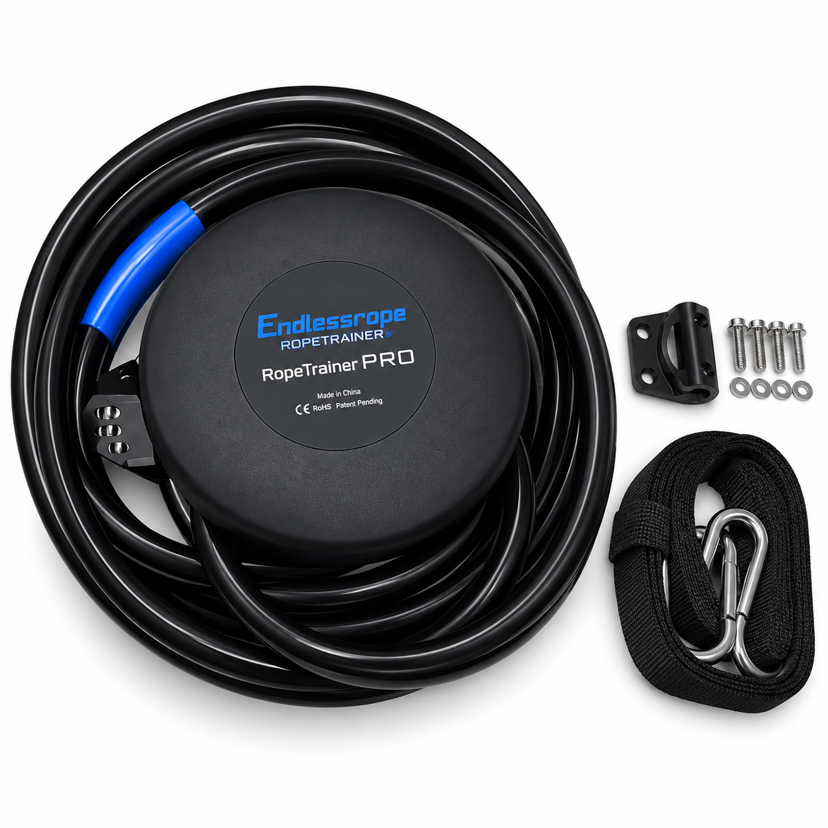 Endless Rope Trainer Pro with accessories on a white background