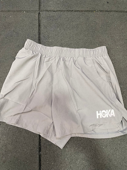 Men's grey layered running shorts product detail