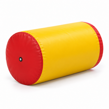 Red and yellow inflatable gymnastics cylinder