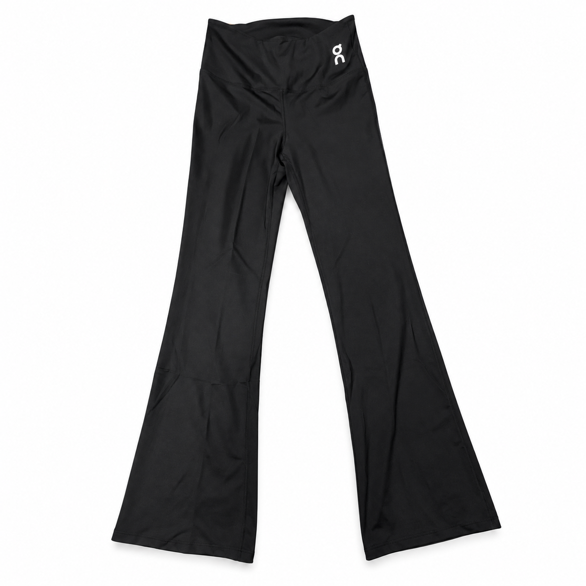 Black On Flared Training Pants on white background