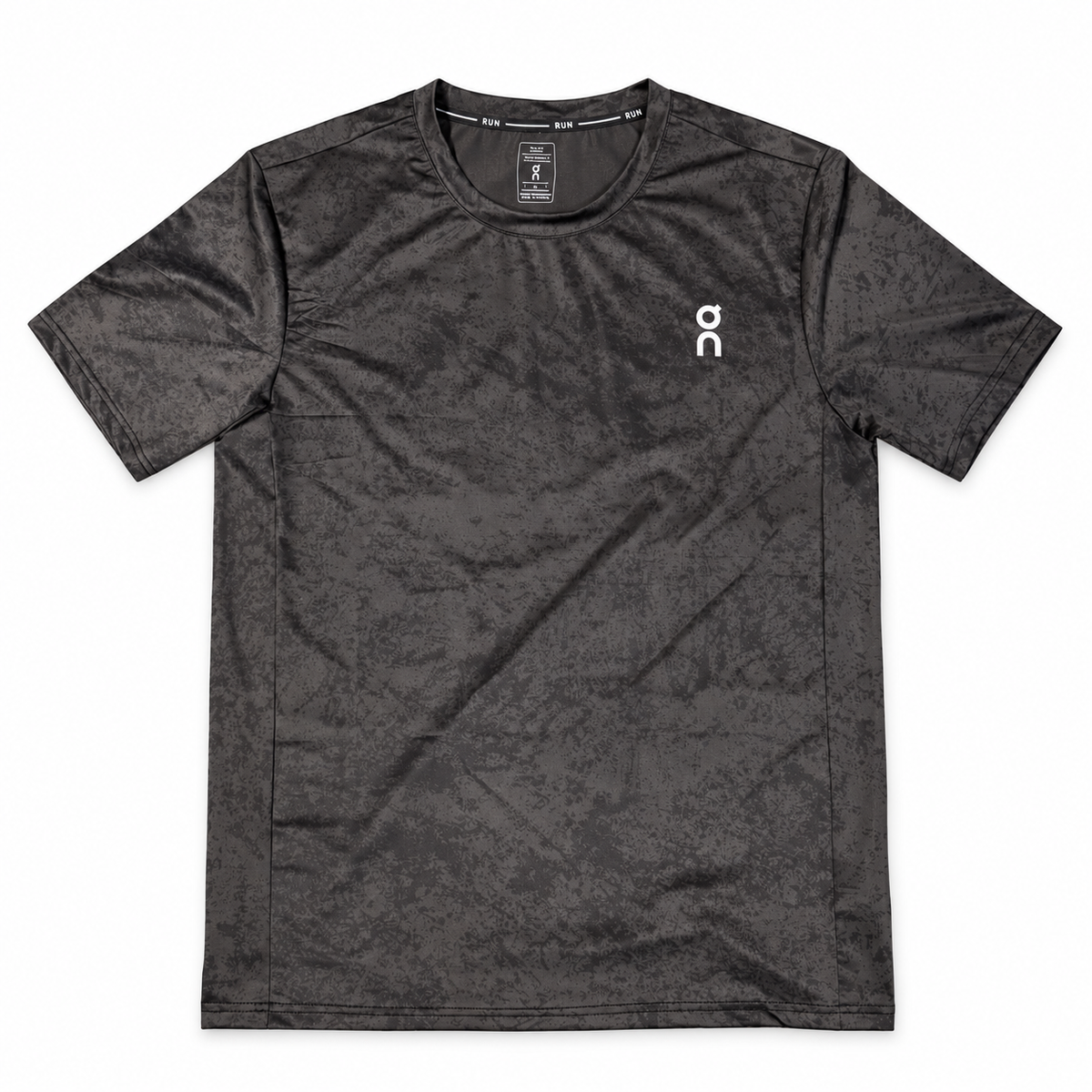 Charcoal On Men's Running T-Shirt on white background