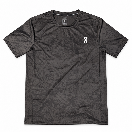 Charcoal On Men's Running T-Shirt on white background