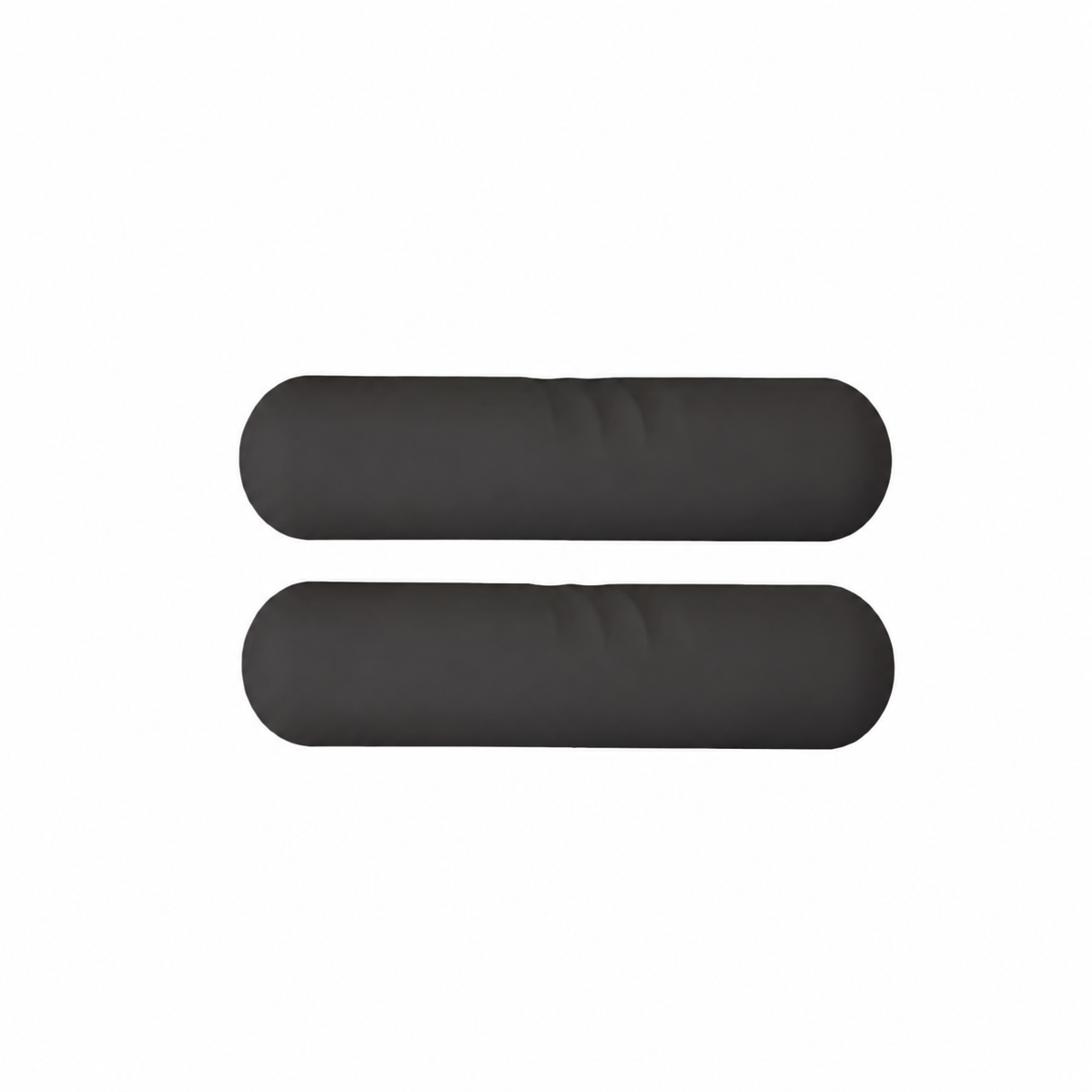Black Pilates weight dumbbells, pair, 1 kg