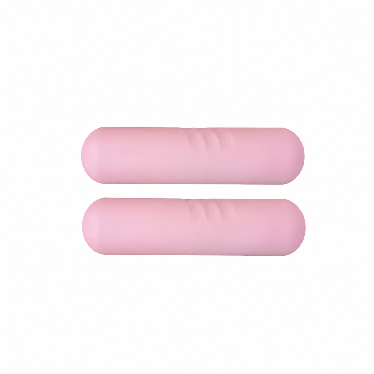 Pink Pilates weight dumbbells, pair, 1 kg