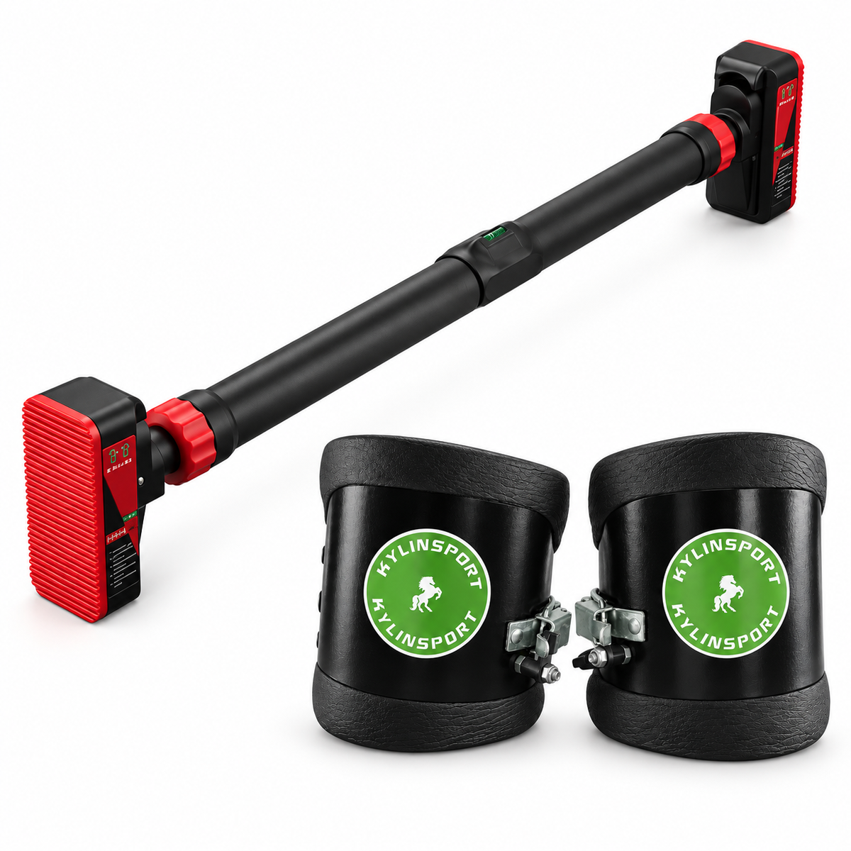 Pull-up bar and pair of gravity inversion boots together in one bundle image
