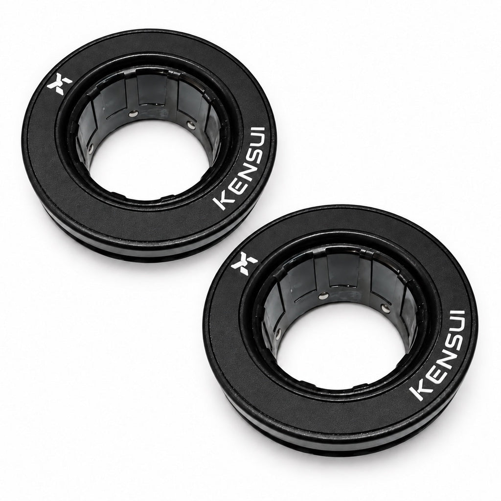 Pair of black Auto-Lock Olympic barbell collars
