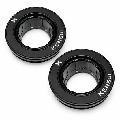 Pair of black Auto-Lock Olympic barbell collars