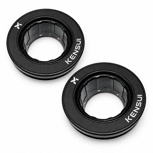 Pair of black Auto-Lock Olympic barbell collars