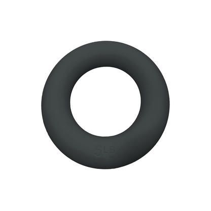 Black 5 lb weighted Pilates power ring