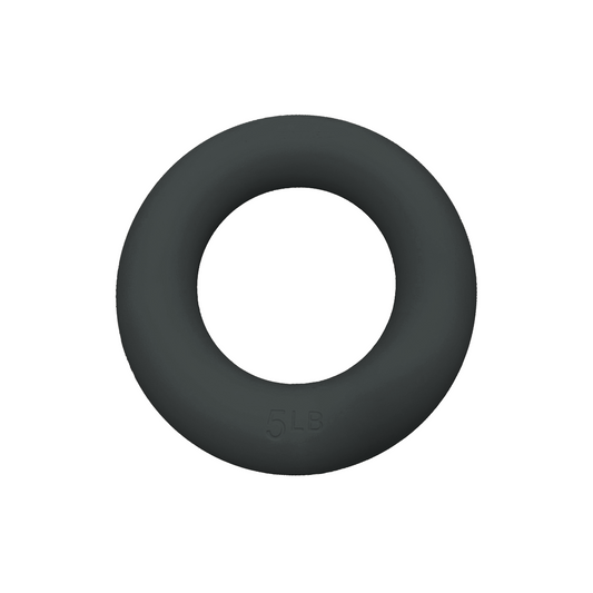 Black 5 lb weighted Pilates power ring