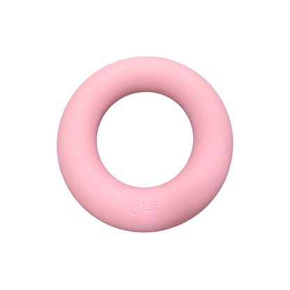 Pink 5 lb weighted Pilates power ring