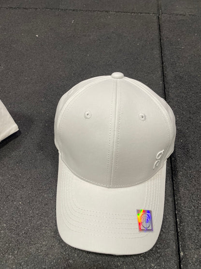 White performance cap product detail